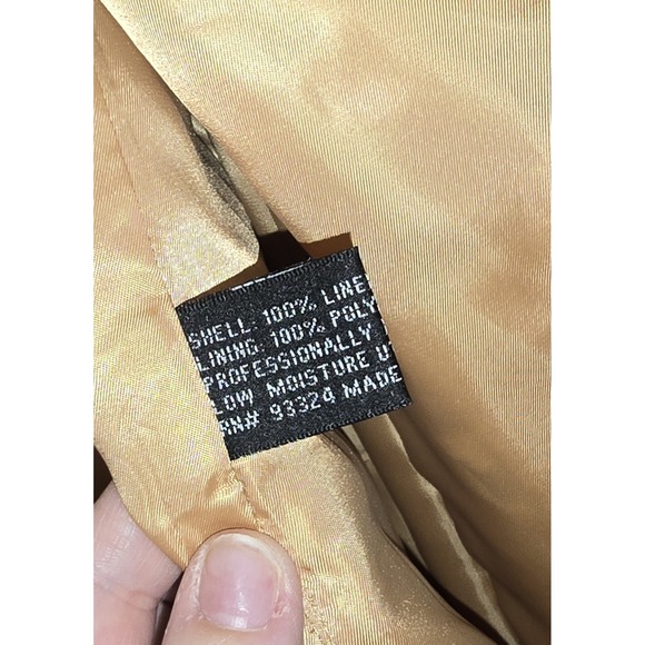 Giovanno Collezione Unom 100% Linen Blazer 48L 3 Button 2 Vent Pony Logo Jacket - Picture 2 of 12